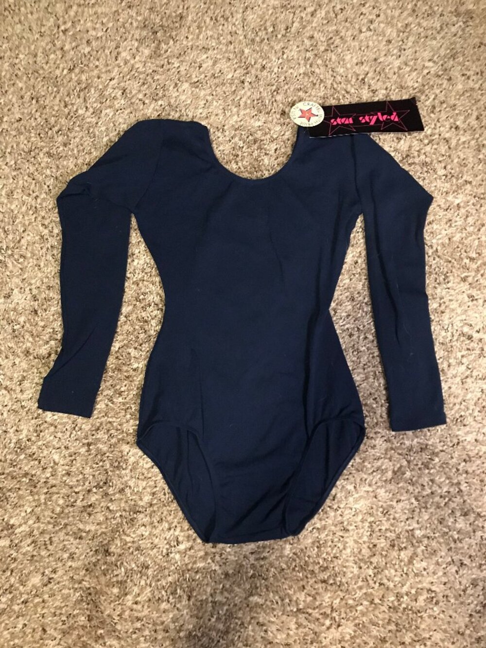 Star Styled dark blue leotard, Adult Small, NWT
